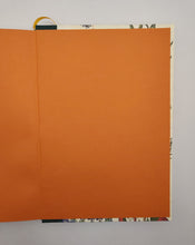 Load image into Gallery viewer, A5 Handmade Notebook - Botanical, Rust - Dark Green Japanese Shot Silk