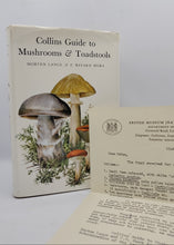 Load image into Gallery viewer, Collins Guide to Mushrooms & Toadstools by Morten Lange, F. Bayard Hora (Including Signed Letter)