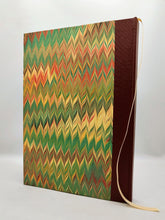 Load image into Gallery viewer, A5 Handmade Notebook - Sea Green, Yellow, Burgundy