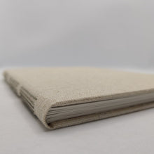 Load image into Gallery viewer, A5 Handmade Longstitch Notebook - Linen Speckle, Marbled