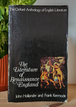 Load image into Gallery viewer, The Literature of Renaissance England by John Hollander, Frank Kermode