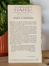 Load image into Gallery viewer, An Introduction to Haiku: An Anthology of Poems and Poets from Bashō to Shiki Edited by Harold G. Henderson
