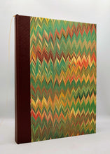 Load image into Gallery viewer, A5 Handmade Notebook - Sea Green, Yellow, Burgundy
