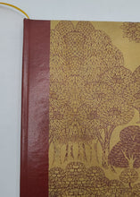Load image into Gallery viewer, A5 Handmade Notebook - Tobacco, Burgundy Lotka Paper
