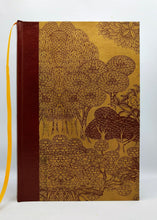 Load image into Gallery viewer, A5 Handmade Notebook - Tobacco, Burgundy Lotka Paper
