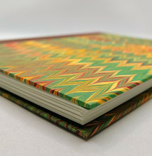 Load image into Gallery viewer, A5 Handmade Notebook - Sea Green, Yellow, Burgundy
